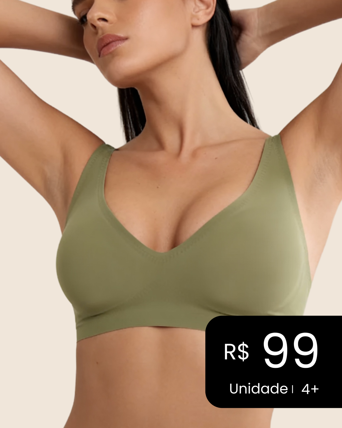 Oferta Black Sutiã FIT Alça Fina