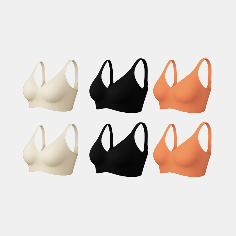 Kit com 6 unidades Sutiã Plus Size Curves - Confortavel para Sustentação