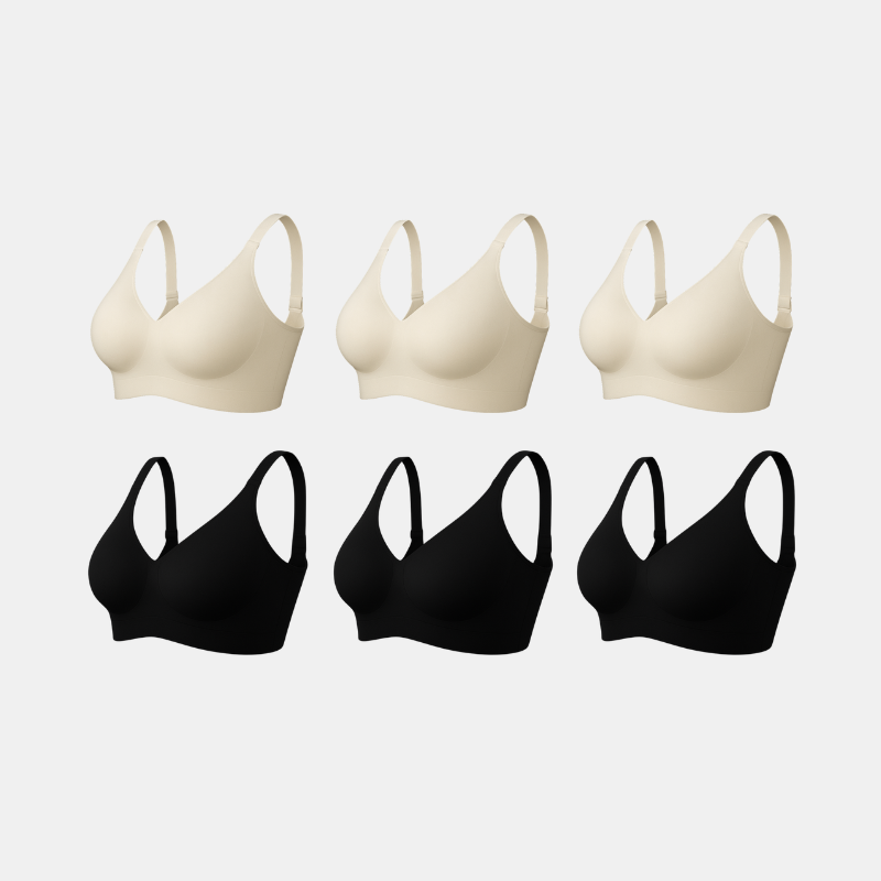 Kit com 6 unidades Sutiã Plus Size Curves - Confortavel para Sustentação