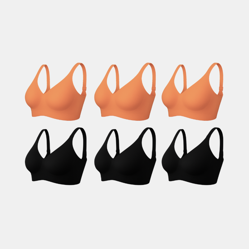 Kit com 6 unidades Sutiã Plus Size Curves - Confortavel para Sustentação