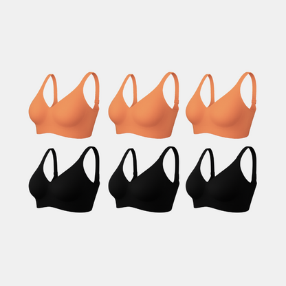 Kit com 6 unidades Sutiã Plus Size Curves - Confortavel para Sustentação