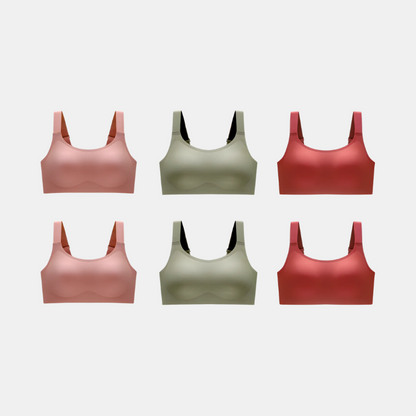 Kit com 6 unidades Sutiã Conforto Premium Plus Size - e Confortável