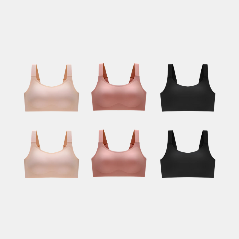 Kit com 6 unidades Sutiã Conforto Premium Plus Size - e Confortável