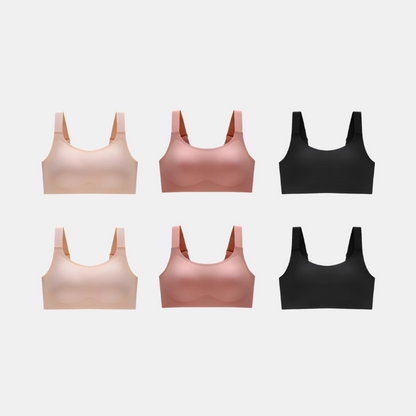 Kit com 6 unidades Sutiã Conforto Premium Plus Size - e Confortável