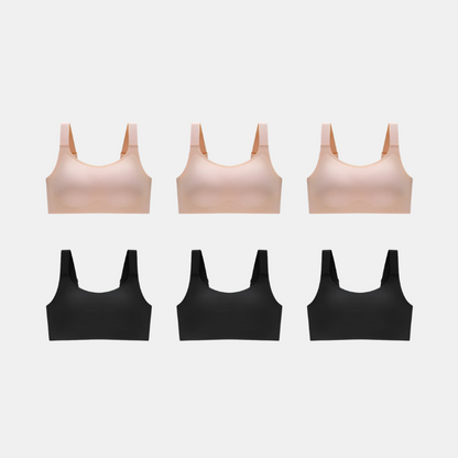 Kit com 6 unidades Sutiã Conforto Premium Plus Size - e Confortável