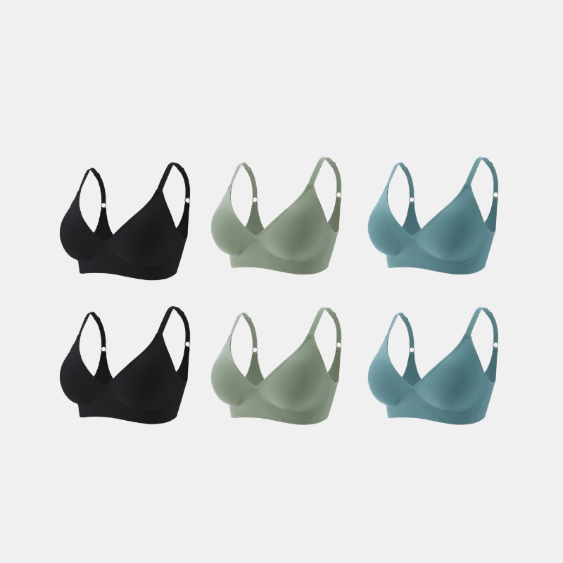 Kit 6 Sutiã Conforto Premium - Alça Fina Modelagem e Conforto