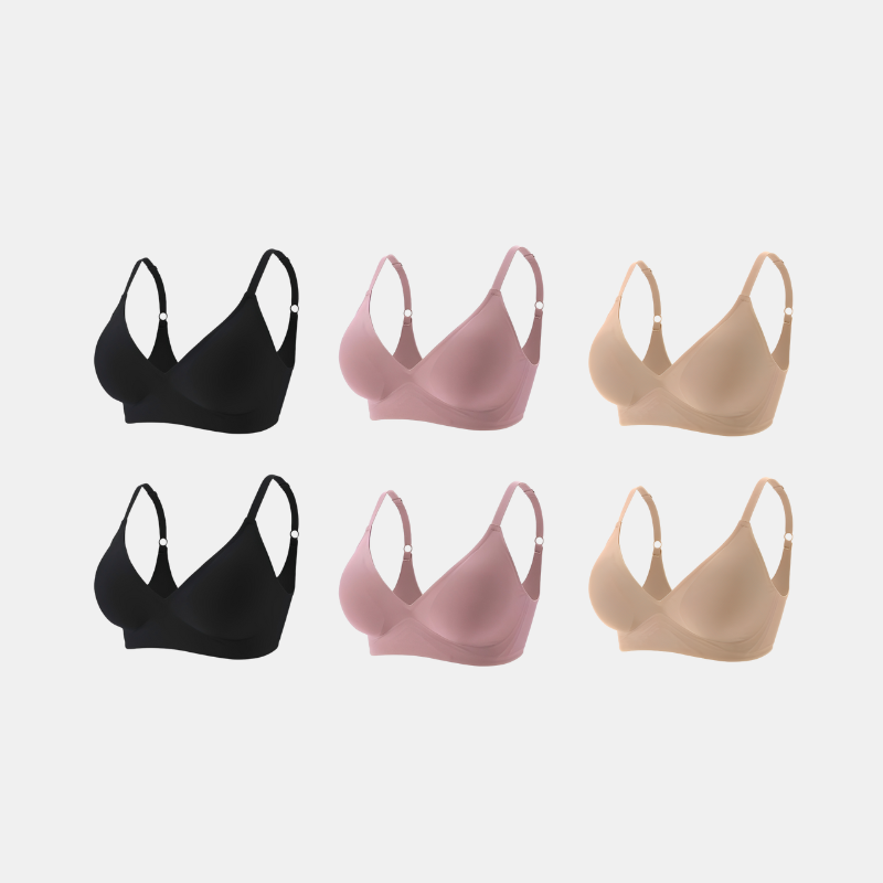 Kit 6 Sutiã Conforto Premium - Alça Fina Modelagem e Conforto