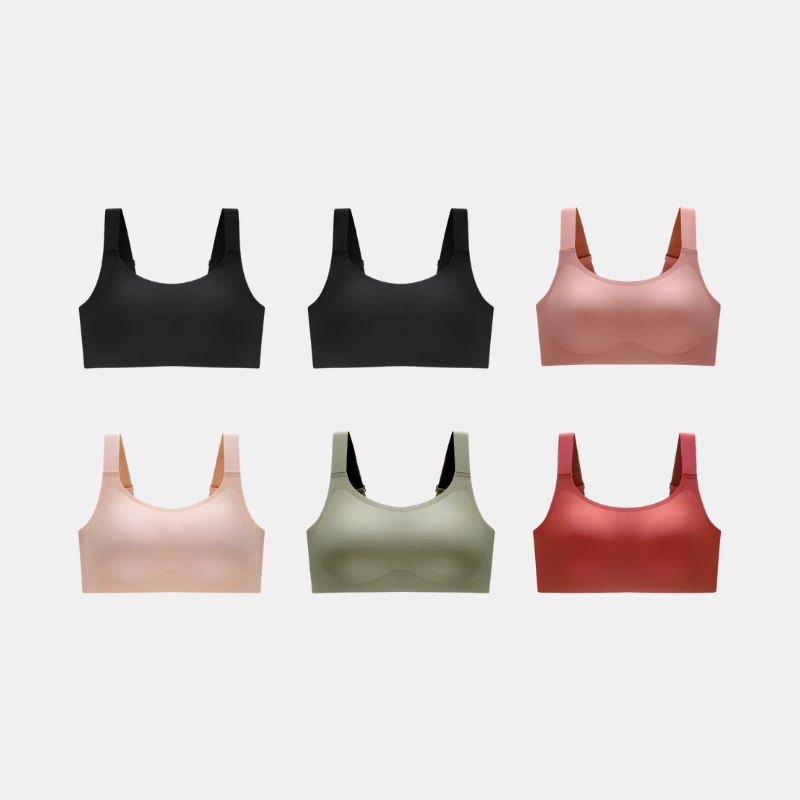 Kit com 6 unidades Sutiã Conforto Premium Plus Size - e Confortável