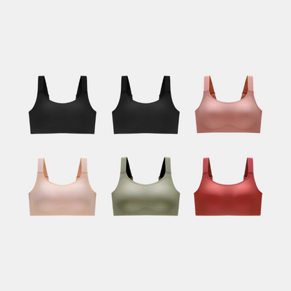 Kit com 6 unidades Sutiã Conforto Premium Plus Size - e Confortável