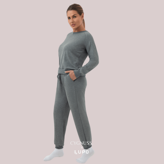 Pijama Moletinho Raglan - Cygnuss x Lupo