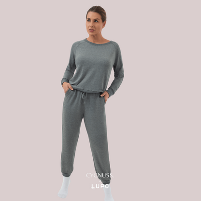 Pijama Moletinho Raglan - Cygnuss x Lupo