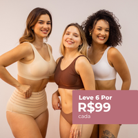 Kit com 6 unidades Sutiã Daily Original - Conforto Diário