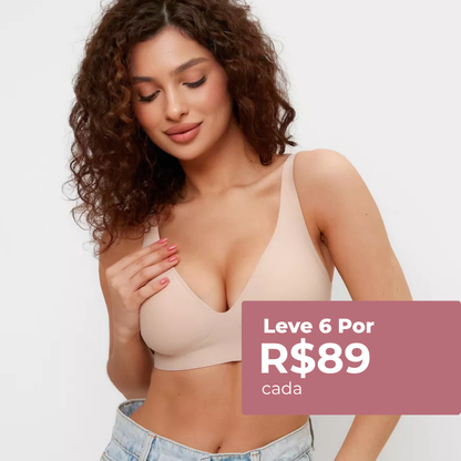 Kit com 6 unidades Sutiã FIT - Alça Fina e Bojo removível