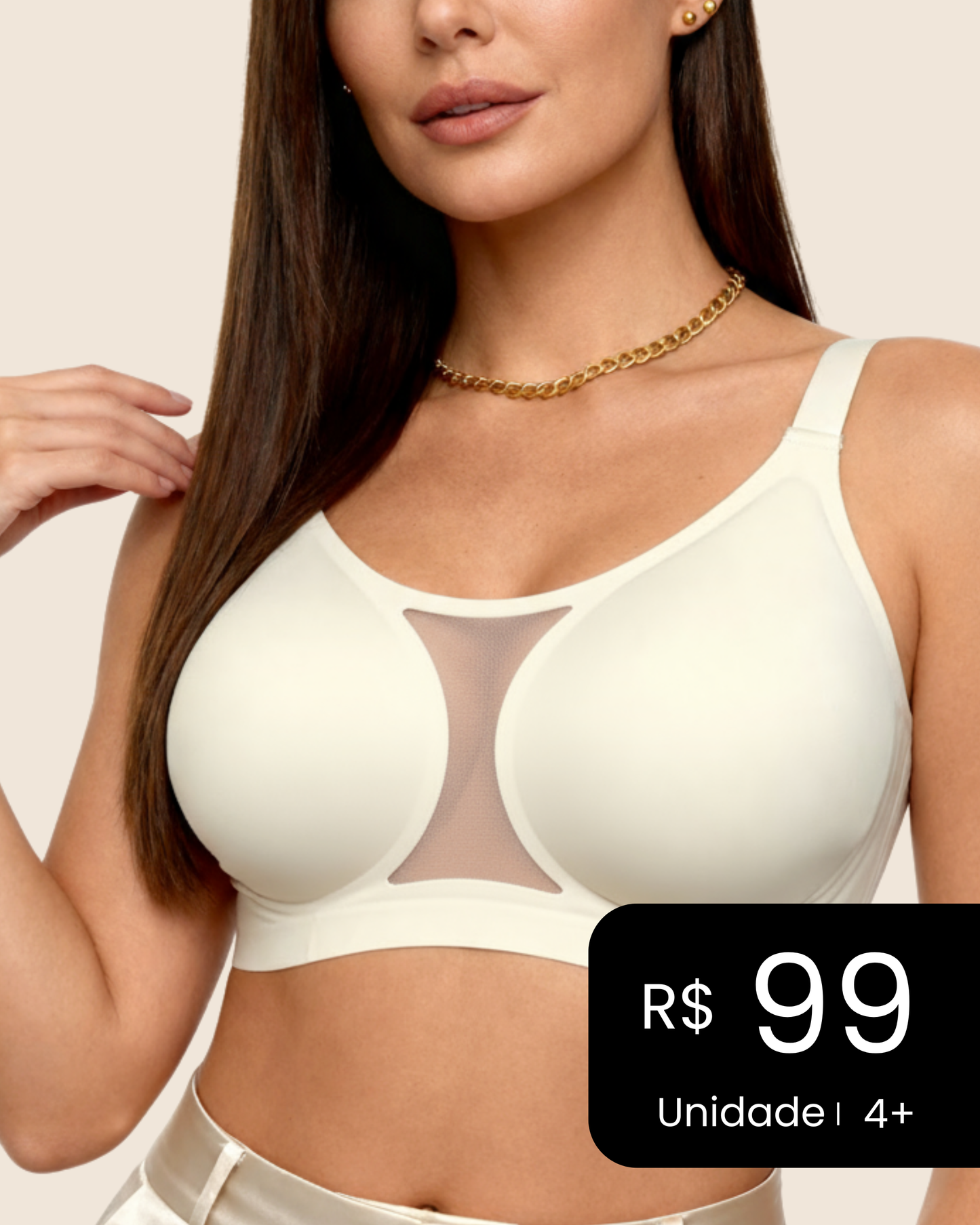 Oferta Black Sutiã Charmy Plus Size