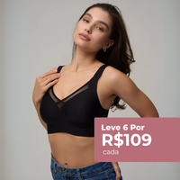 Kit com 6 unidades Sutiã Dreams Reforçado - Suporte com Conforto