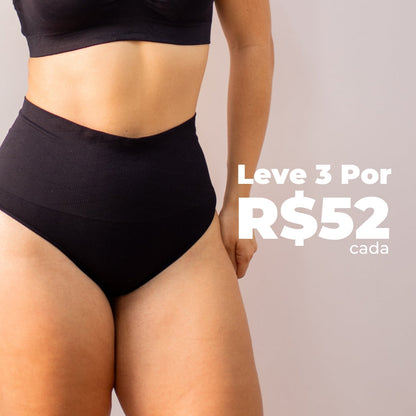 Calcinha modeladora pêssego fio dental promoção