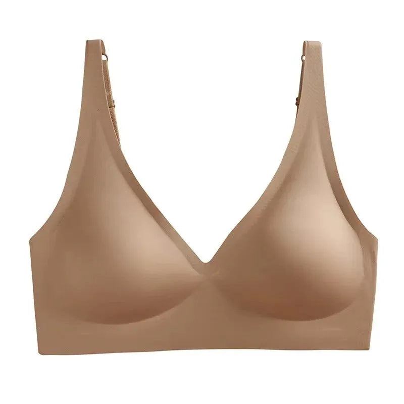 sutiã fit frontal bege escuro