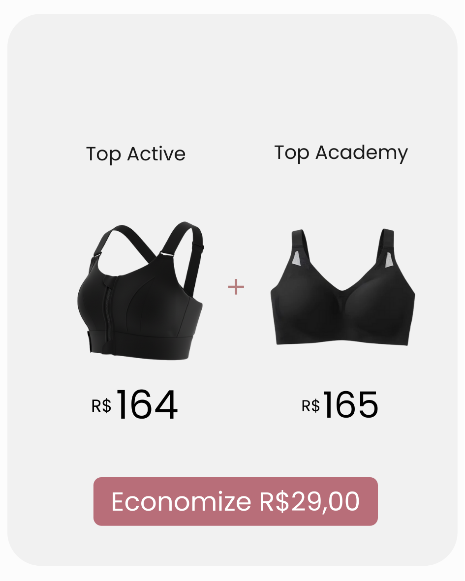 Kit Top Active + Top Academy com Desconto