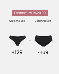 Kit 6 Calcinhas Silk + 6 Calcinhas Soft - Conforto e Toque Suave