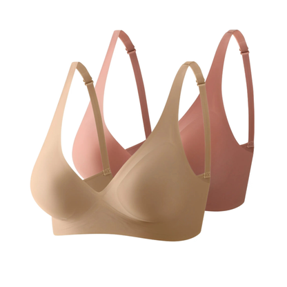 Experimente o sutiã que une conforto e estilo com maestria: o Sutiã Fit kit dois bege e rose