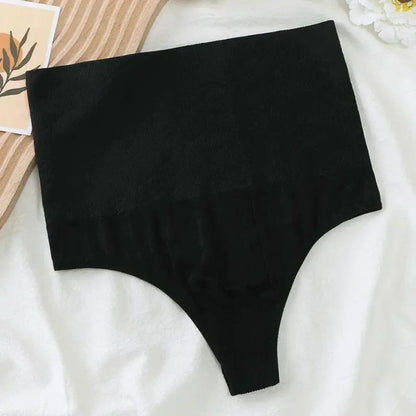 Calcinha modeladora pêssego preta, fio, confortável, elegante lingerie feminina, tecido respirável, ajuste perfeito para o dia todo.