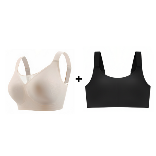 Kit com sutiã claro e preto pensado para conforto absoluto no dia a dia. Modelagem premium que valoriza o corpo sem marcar, com toque macio e leveza inigualável.