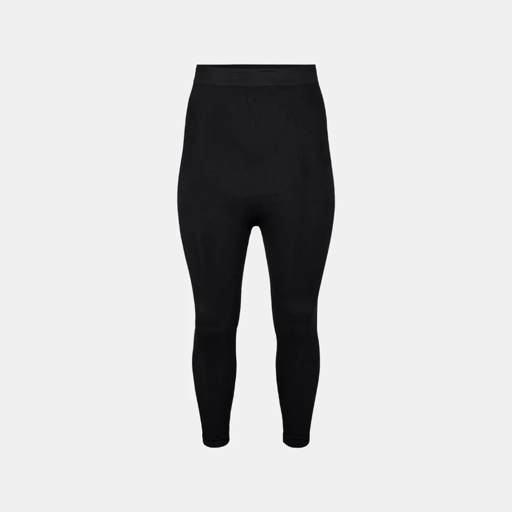 Imagem da Legging Jade Fit Modeladora de Cós Alto na cor preta, vista frontal, destacando o cós alto e a modelagem que valoriza o contorno do corpo.