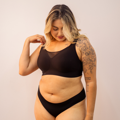 Kit Duo Plus Size - Sutiã Compress Diário + Sutiã Premium Plus Size + Desconto