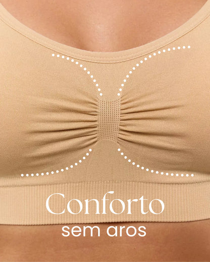 Sutiã Liberty - Amamentação Livre com Bojo Removível