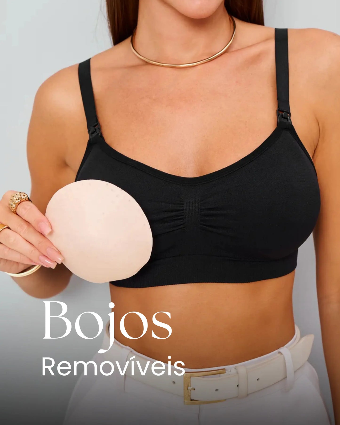 Sutiã Liberty - Amamentação Livre com Bojo Removível