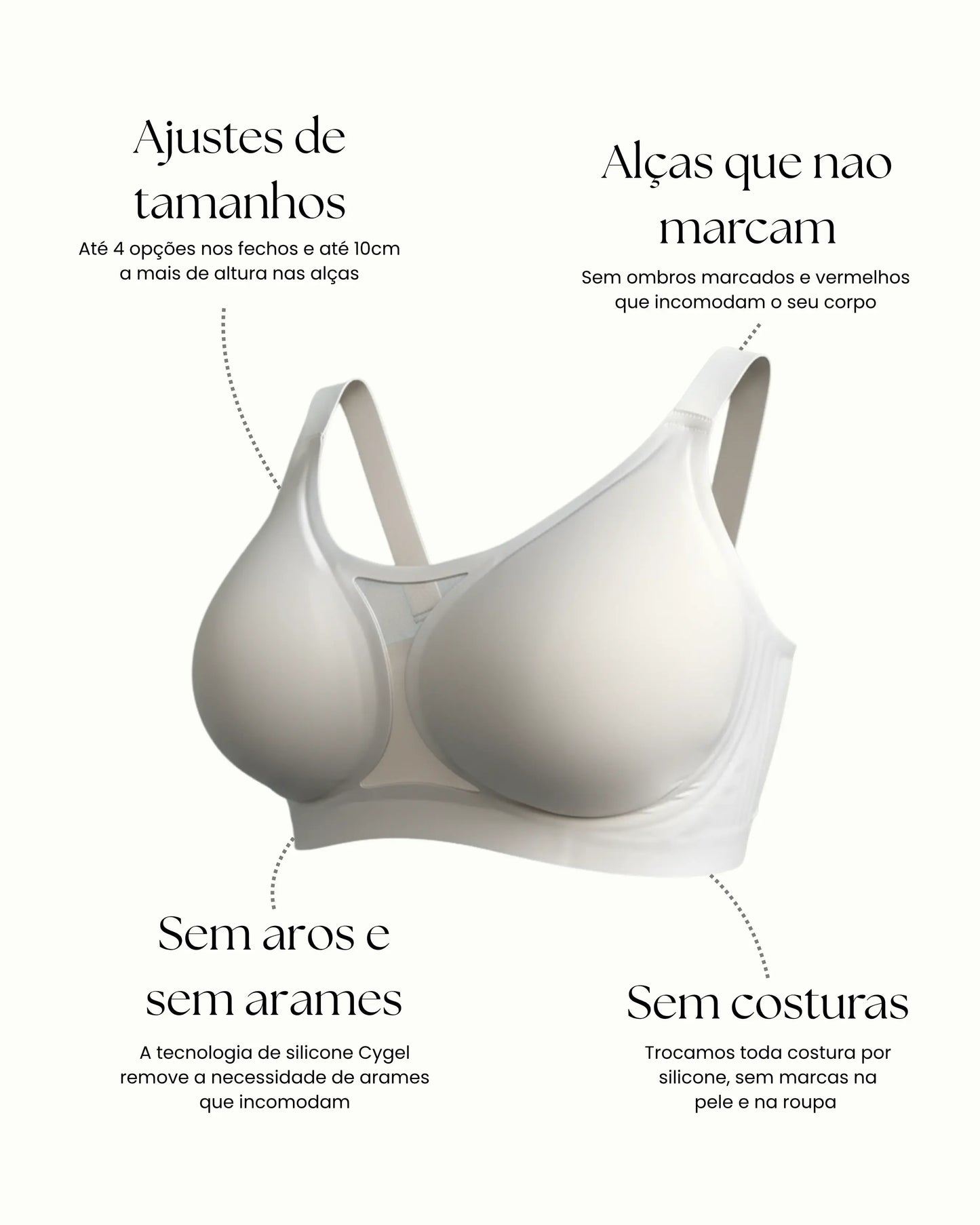 Oferta Black Sutiã Charmy Plus Size