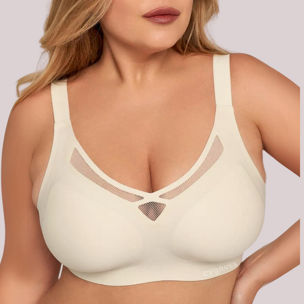 Sutiã bege com design premium, recortes respiráveis e sustentação perfeita. Oferece conforto extremo e modelagem anatômica para valorizar o corpo com leveza e estilo. Ideal para quem busca qualidade e bem-estar no dia a dia!