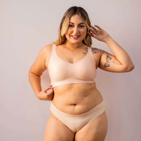 Sutia nude com tecnologia premium que garante conforto absoluto e sustentacao. Ideal para o dia a dia, com toque leve e modelagem sem costura. Kit promocional com estilo e praticidade.