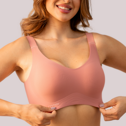 Sutia rosa com design premium e tecido ultraconfortável. Modela com leveza, não marca sob a roupa e oferece liberdade total para o dia a dia. Aproveite essa promocao exclusiva para se sentir ainda mais confiante e elegante!