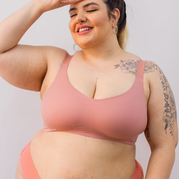 Sutia rosa Cygnuss plus size com toque macio e conforto absoluto. Kit promocional premium, garante sustentacao sem apertar e liberdade no dia a dia.